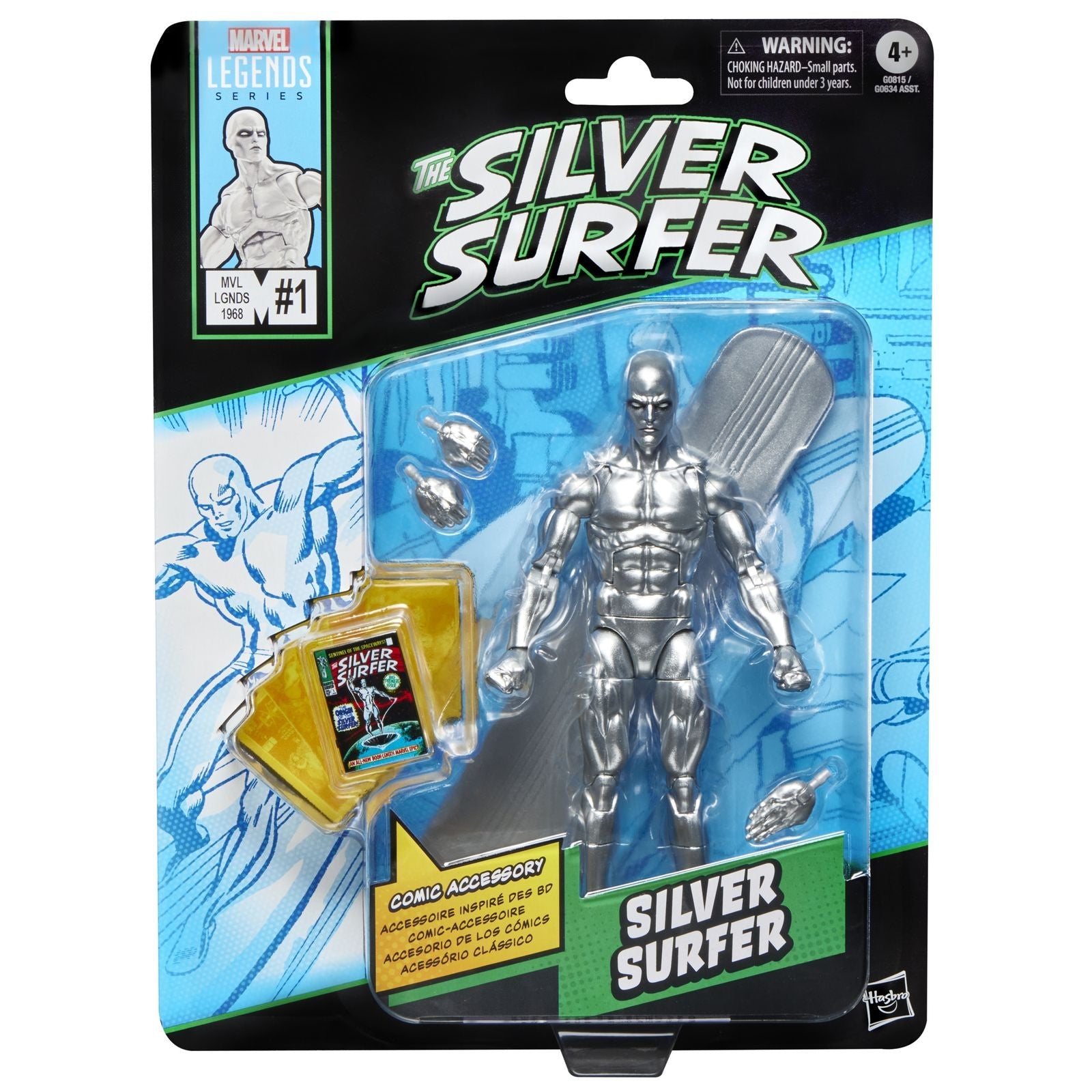 SILVER SURFER FIGURA 15 CM SILVER SURFER MARVEL LEGENDS SERIES