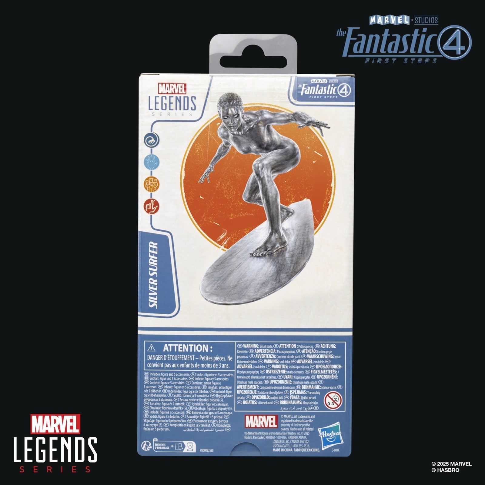 SILVER SURFER FIGURA 15 CM THE FANTASTIC 4: FIRST STEPS MARVEL LEGENDS SERIES