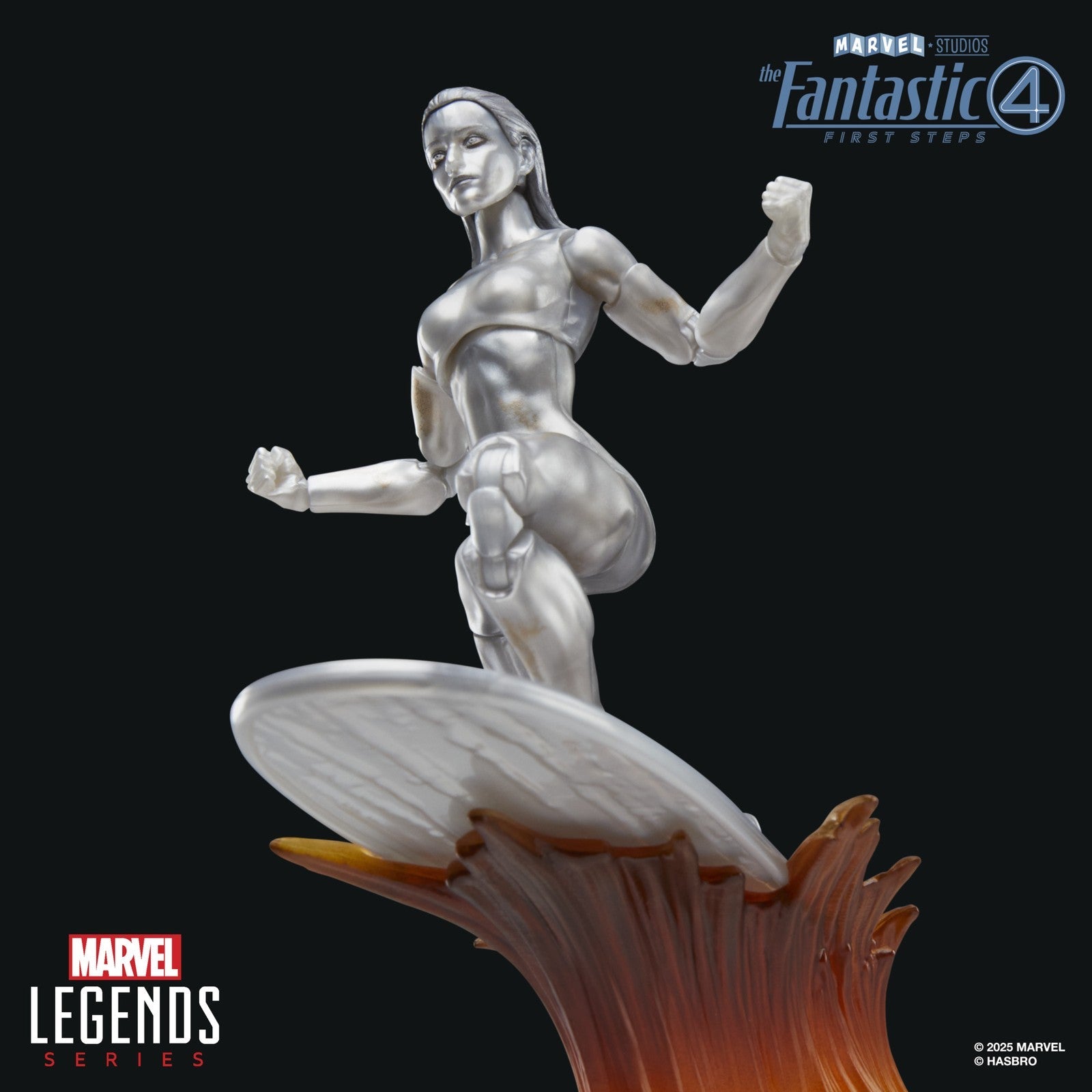 SILVER SURFER FIGURA 15 CM THE FANTASTIC 4: FIRST STEPS MARVEL LEGENDS SERIES