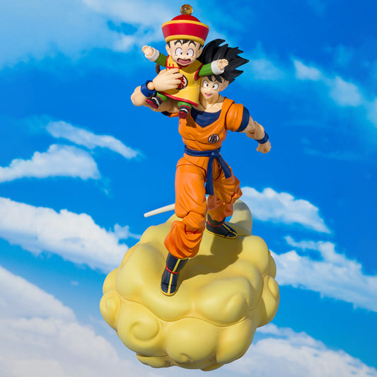 SON GOKU & SON GOHAN -KID- & KINTOUN FIGURAS 14 CM & 6 CM DRAGON BALL Z SH FIGUARTS COLLECTORS SHOP