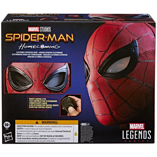 SPIDER-MAN ELECTRONIC EXPRESSIVE MASK RÉPLICA 26 CM SPIDER-MAN: HOMECOMING MARVEL LEGENDS SERIES