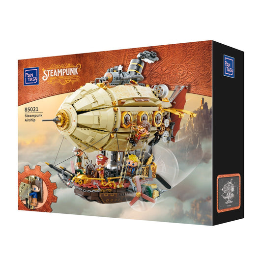 STEAMPUNK AIRSHIP SET CONSTRUCCION 32 CM RETRO SERIES