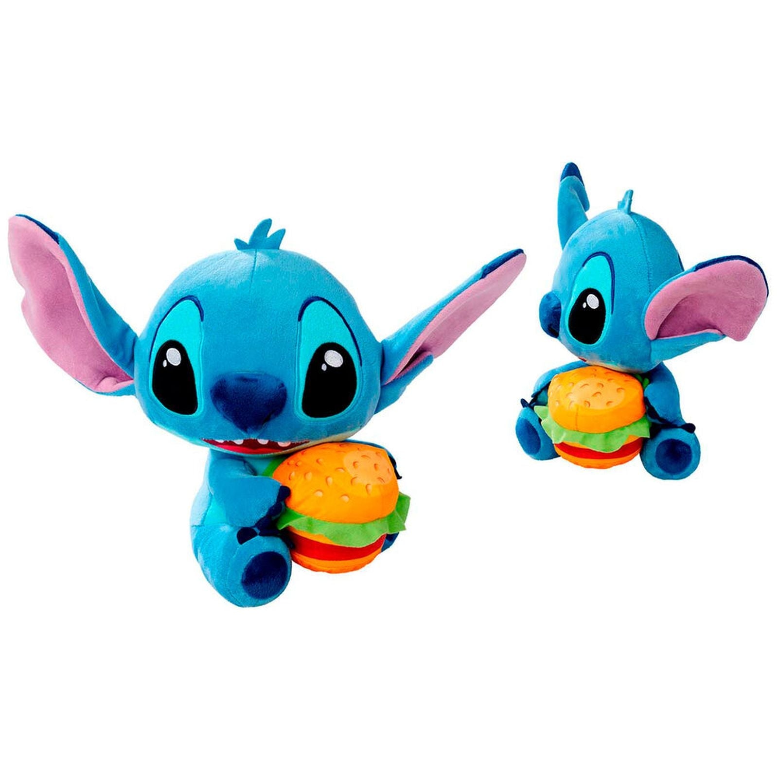 STITCH CON HAMBURGUESA PELUCHE 25 CM DISNEY LILO & STITCH