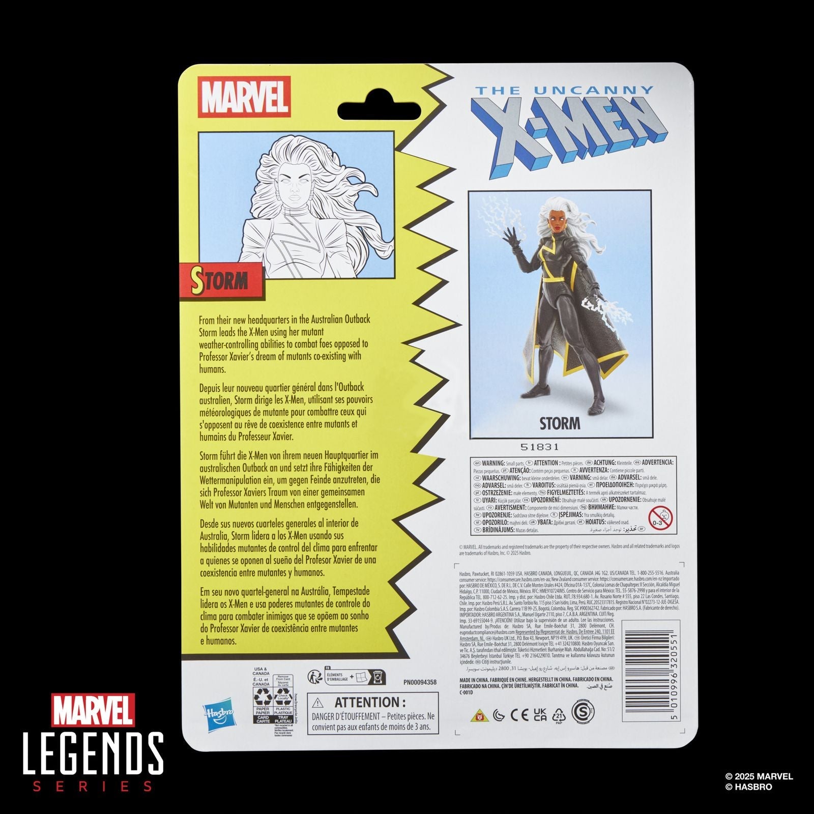 STORM FIGURA 15 CM X-MEN MARVEL LEGENDS SERIES