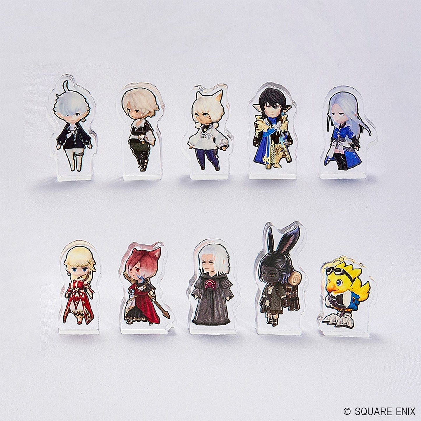 SURTIDO 10 MINIPEANAS 4 CM FINAL FANTASY XIV ACRYLIC BLOCK COLLECTION VOL. 1