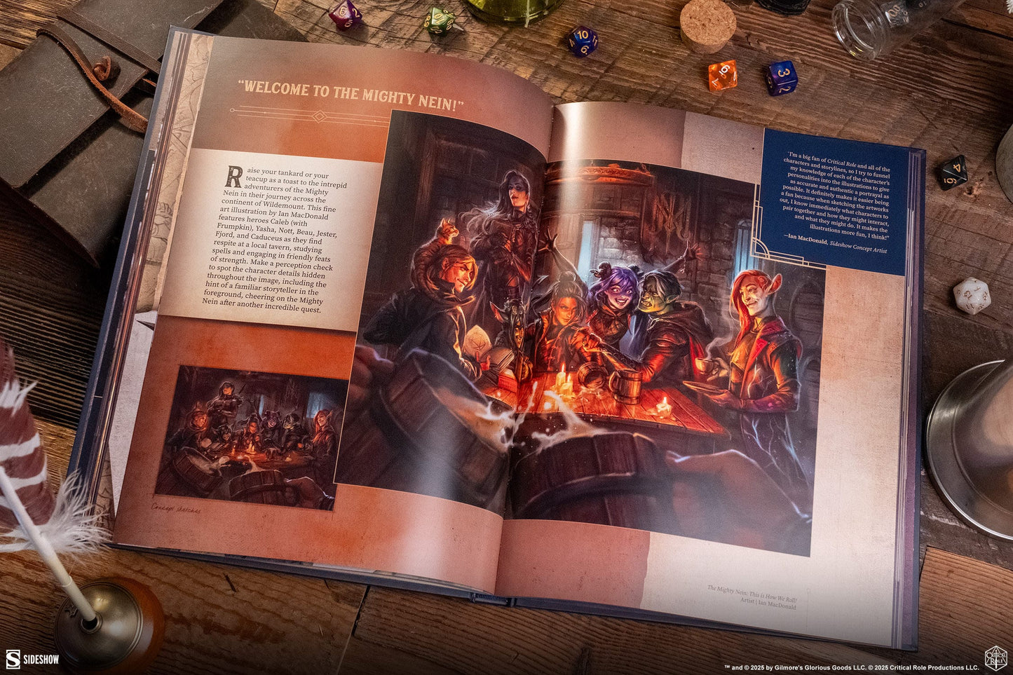 Sideshow Collectibles - Libro A Decade of Destiny: The Critical Role Collection (Version Inglesa)