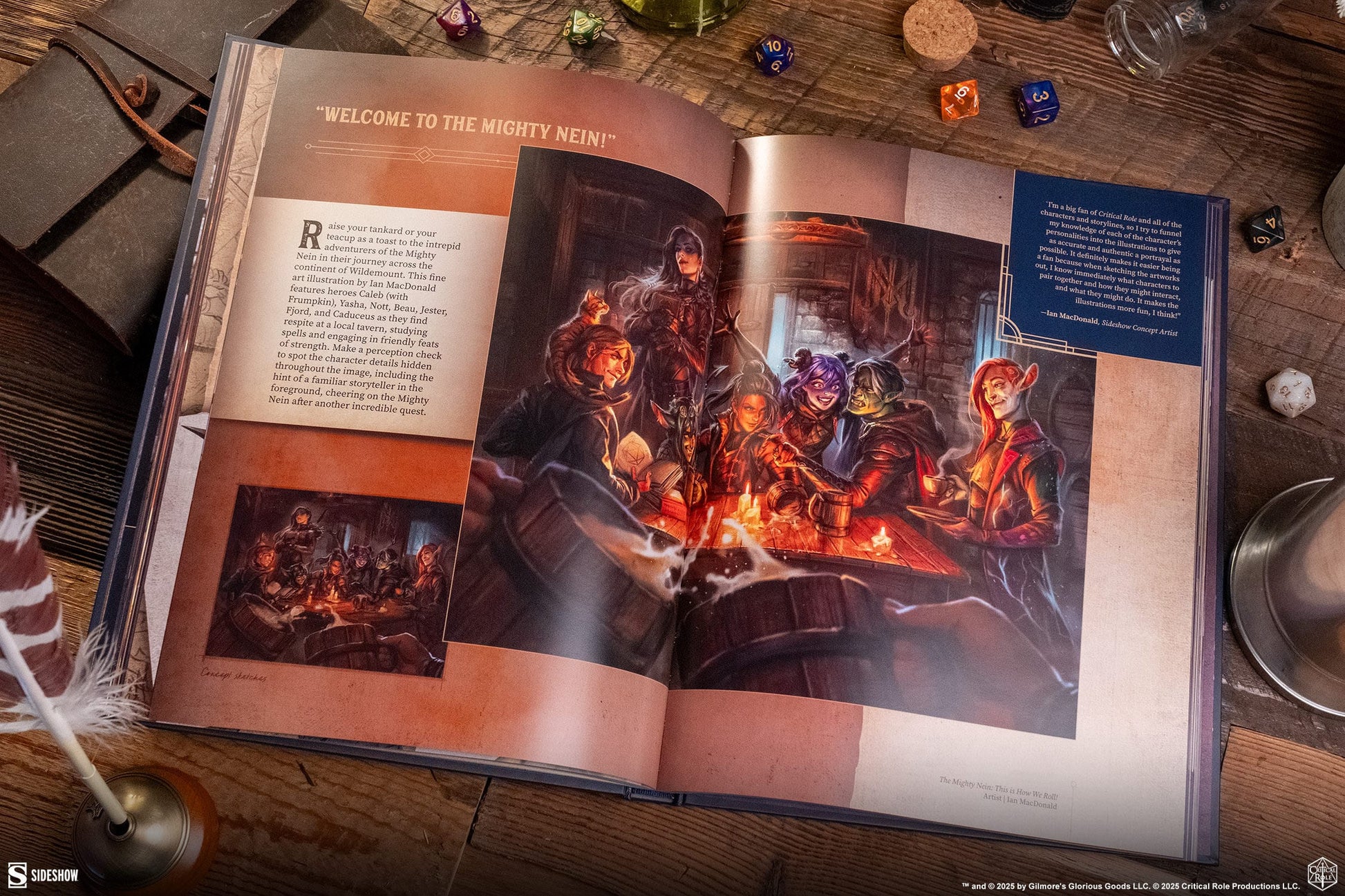 Sideshow Collectibles - Libro A Decade of Destiny: The Critical Role Collection (Version Inglesa)