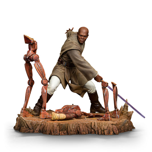Sideshow Collectibles - Star Wars - Estatua 1/10 Art Scale Mace Windu 18 cm