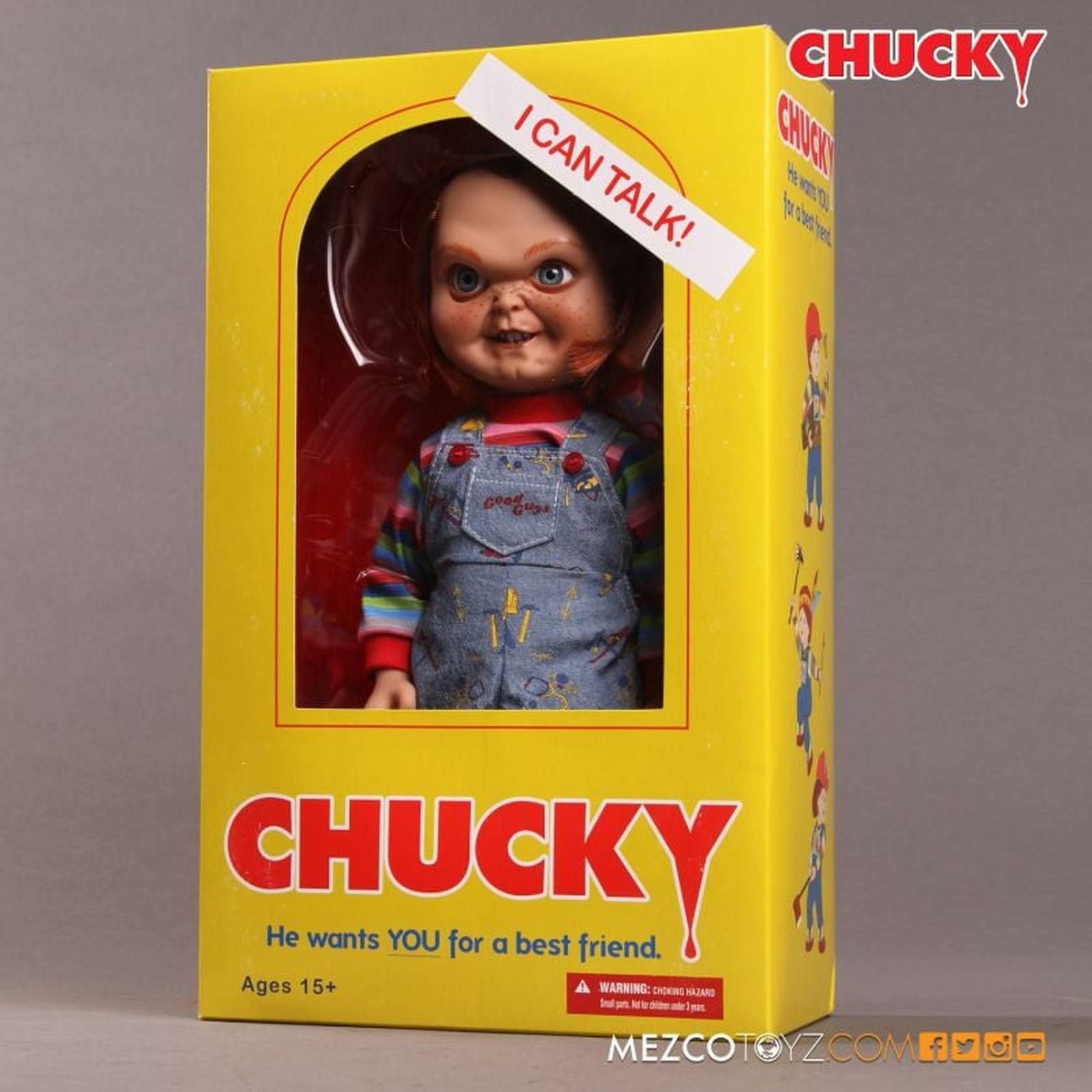 TALKING SNEERING CHUCKY FIGURA 38 CM CHILD'S PLAY MDS MEGA SCALE RE-RUN