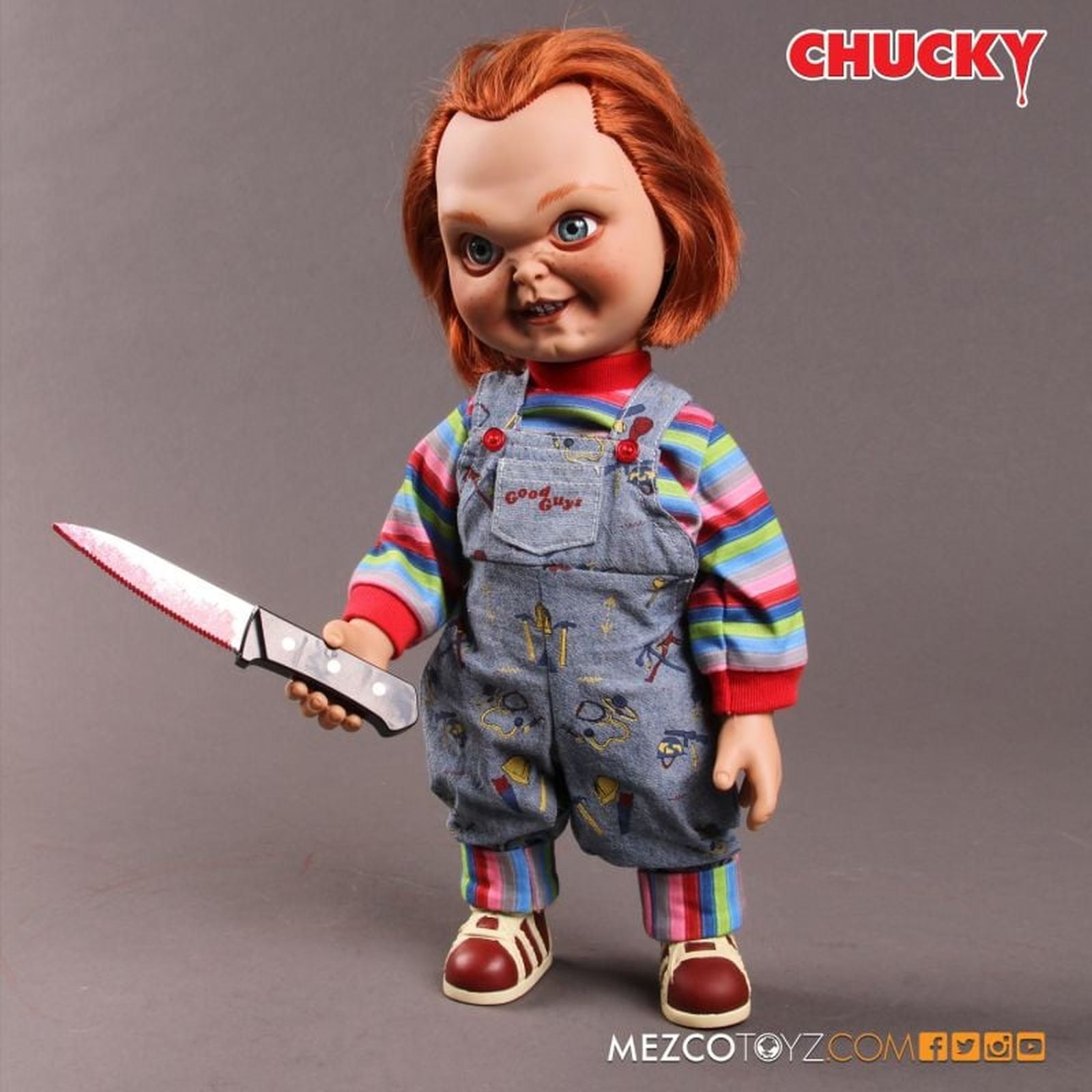 TALKING SNEERING CHUCKY FIGURA 38 CM CHILD'S PLAY MDS MEGA SCALE RE-RUN