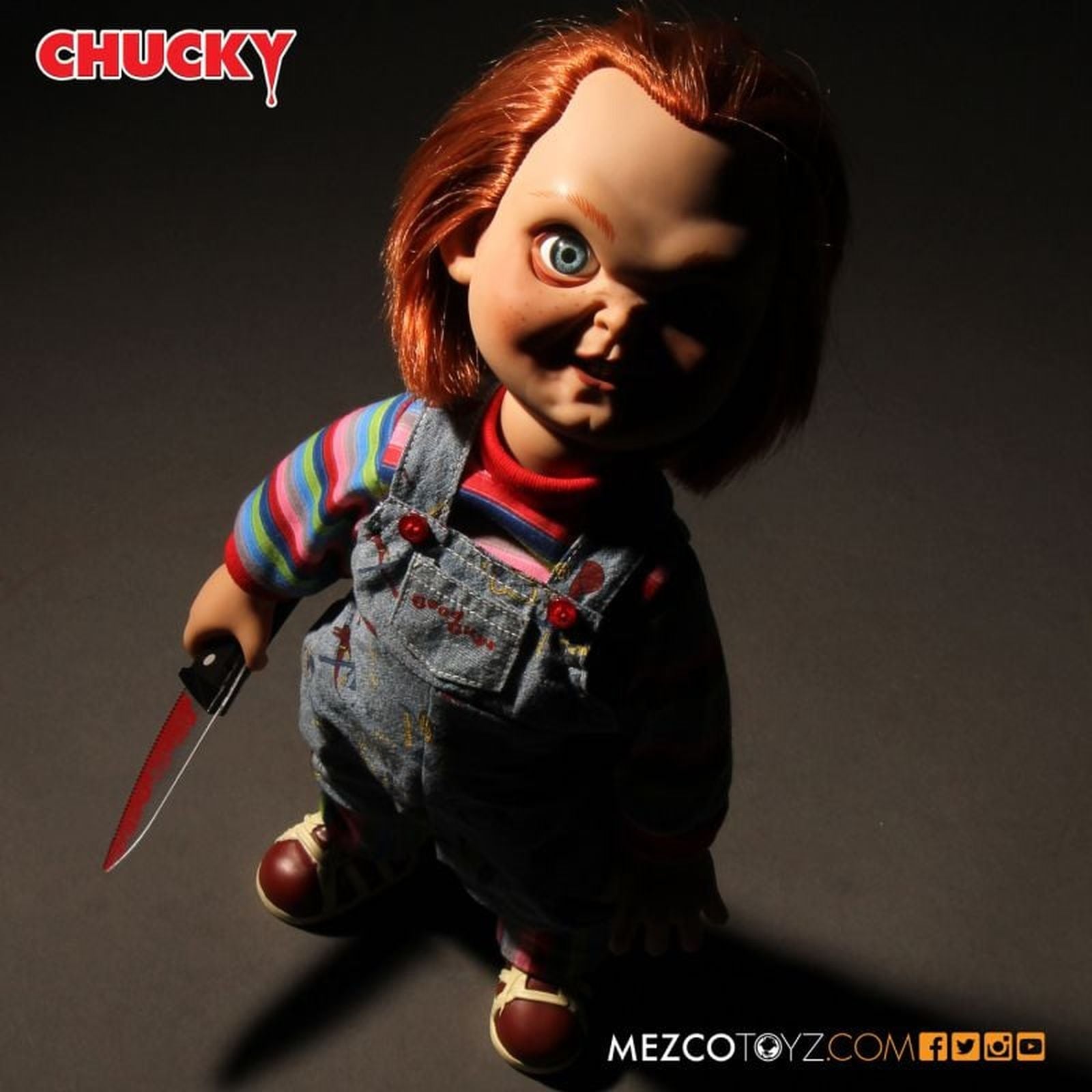 TALKING SNEERING CHUCKY FIGURA 38 CM CHILD'S PLAY MDS MEGA SCALE RE-RUN