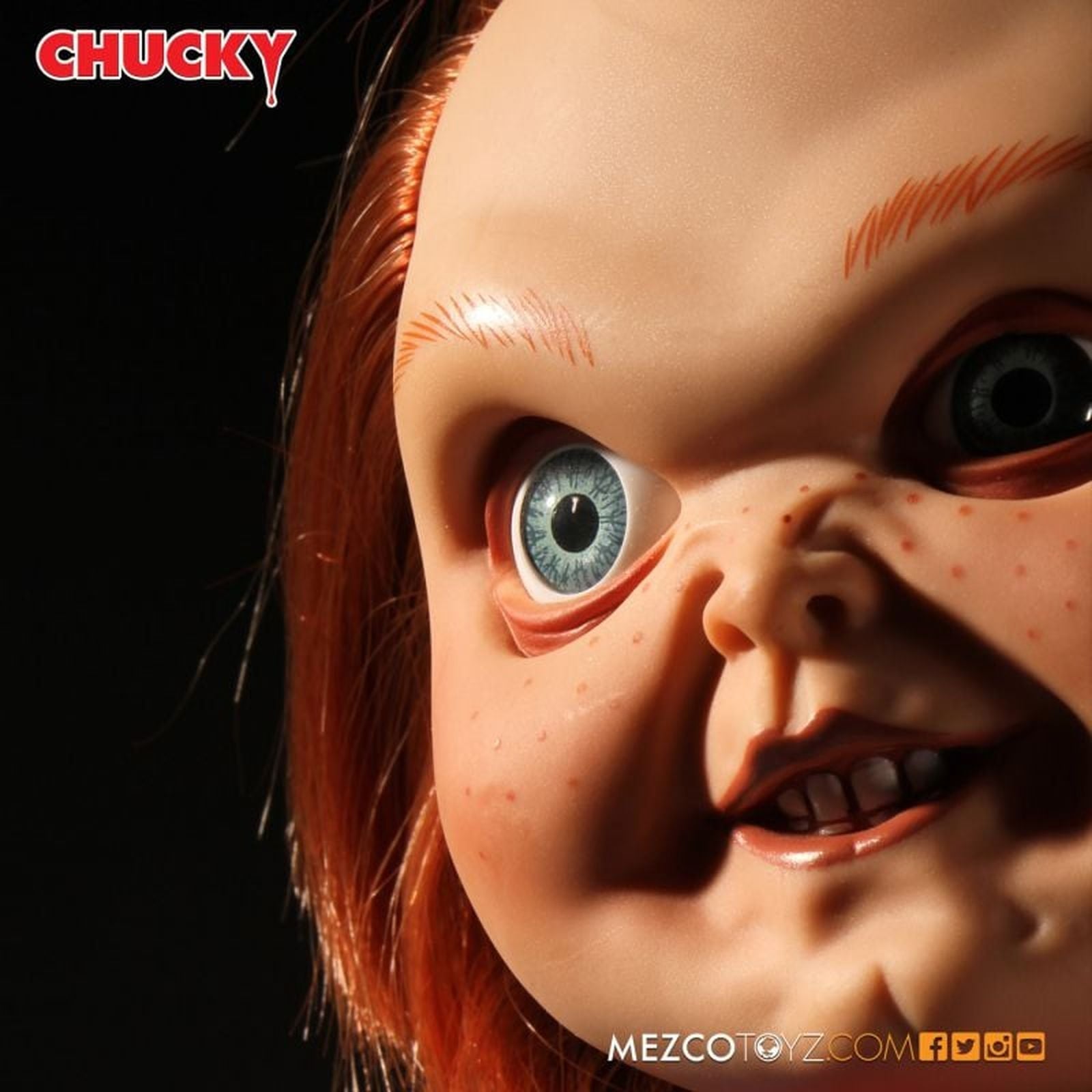 TALKING SNEERING CHUCKY FIGURA 38 CM CHILD'S PLAY MDS MEGA SCALE RE-RUN
