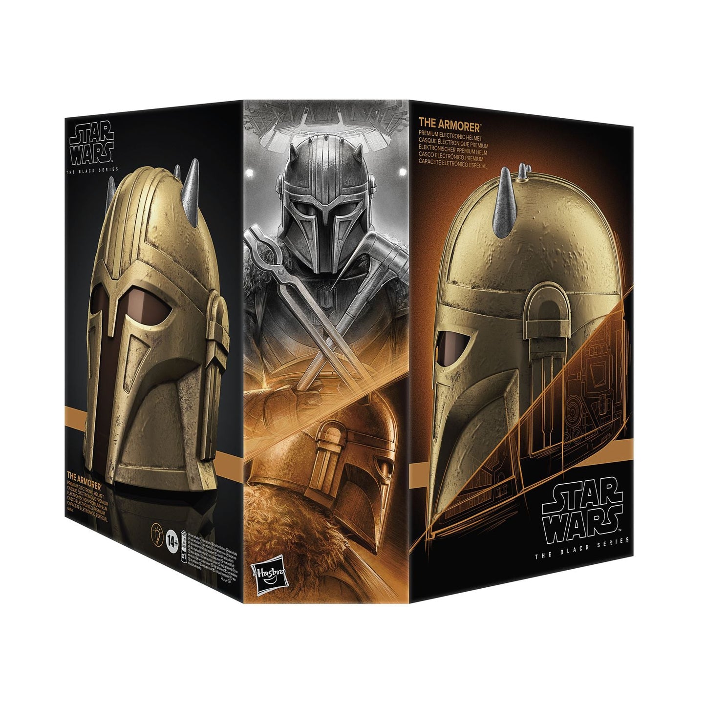 THE ARMORER CASCO ELECTRONICO REPLICA 1:1 STAR WARS: THE MANDALORIAN THE BLACK SERIES