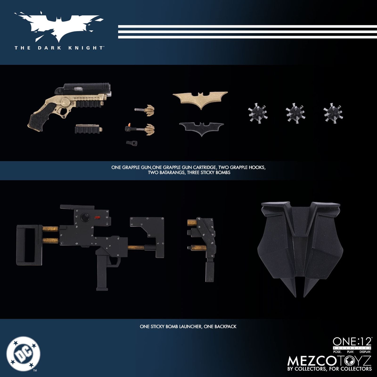 THE DARK KNIGHT BATMAN FIGURA 17 CM DC UNIVERSE ONE:12 COLLECTIVE