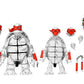 THE FIRST TURTLES BLACK & WHITE VERSION PACK 2 SCALE ACTION FIGURAS 18 CM TEENAGE MUTANT NINJA TURTLES MIRAGE COMICS