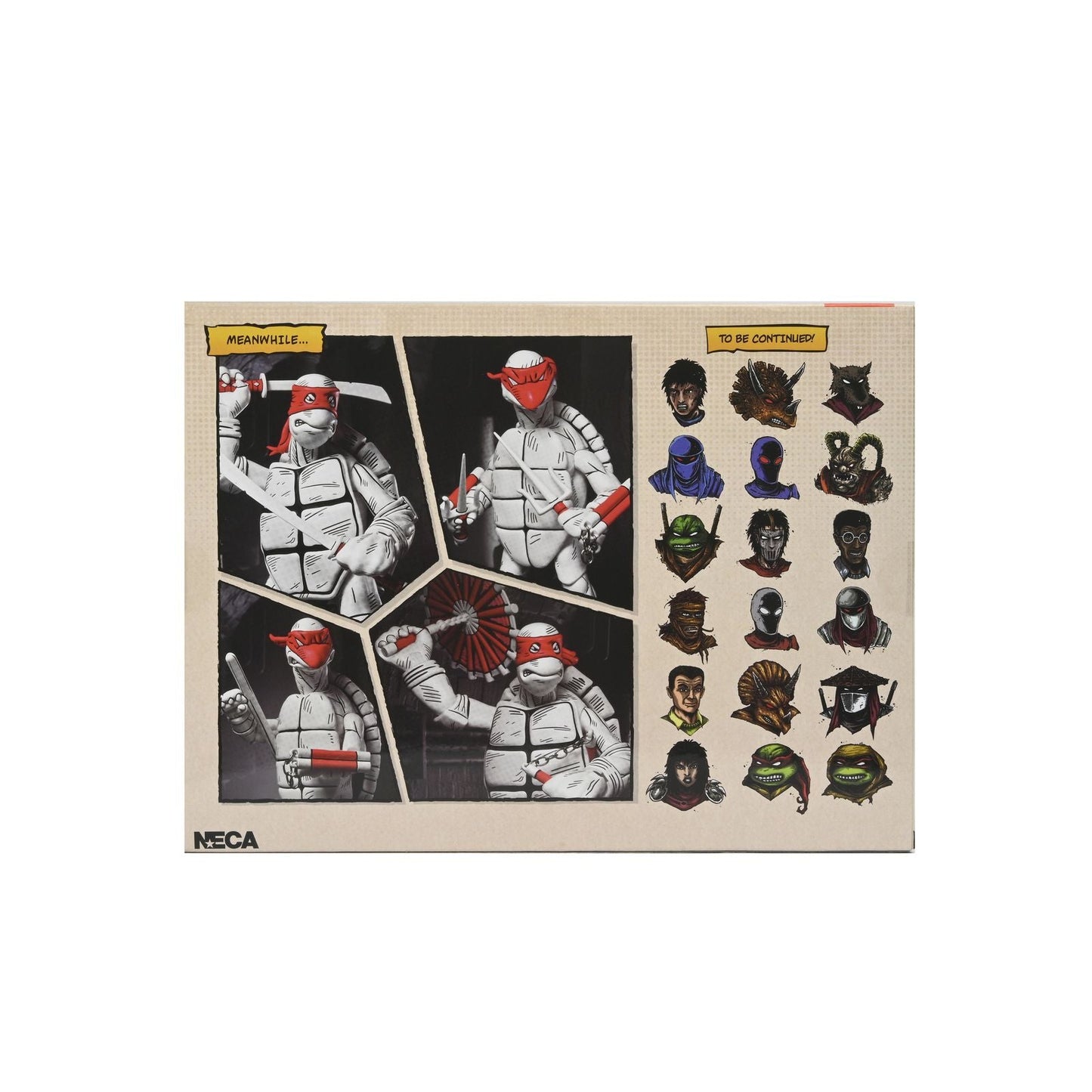 THE FIRST TURTLES BLACK & WHITE VERSION PACK 2 SCALE ACTION FIGURAS 18 CM TEENAGE MUTANT NINJA TURTLES MIRAGE COMICS