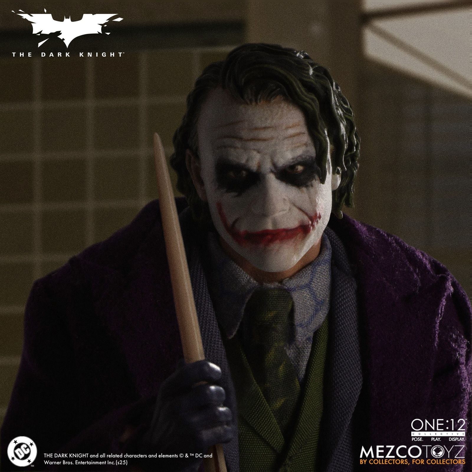 THE JOKER HEATH LEDGER VERSION FIGURA 17 CM DC UNIVERSE THE DARK KNIGHT ONE:12 COLLECTIVE