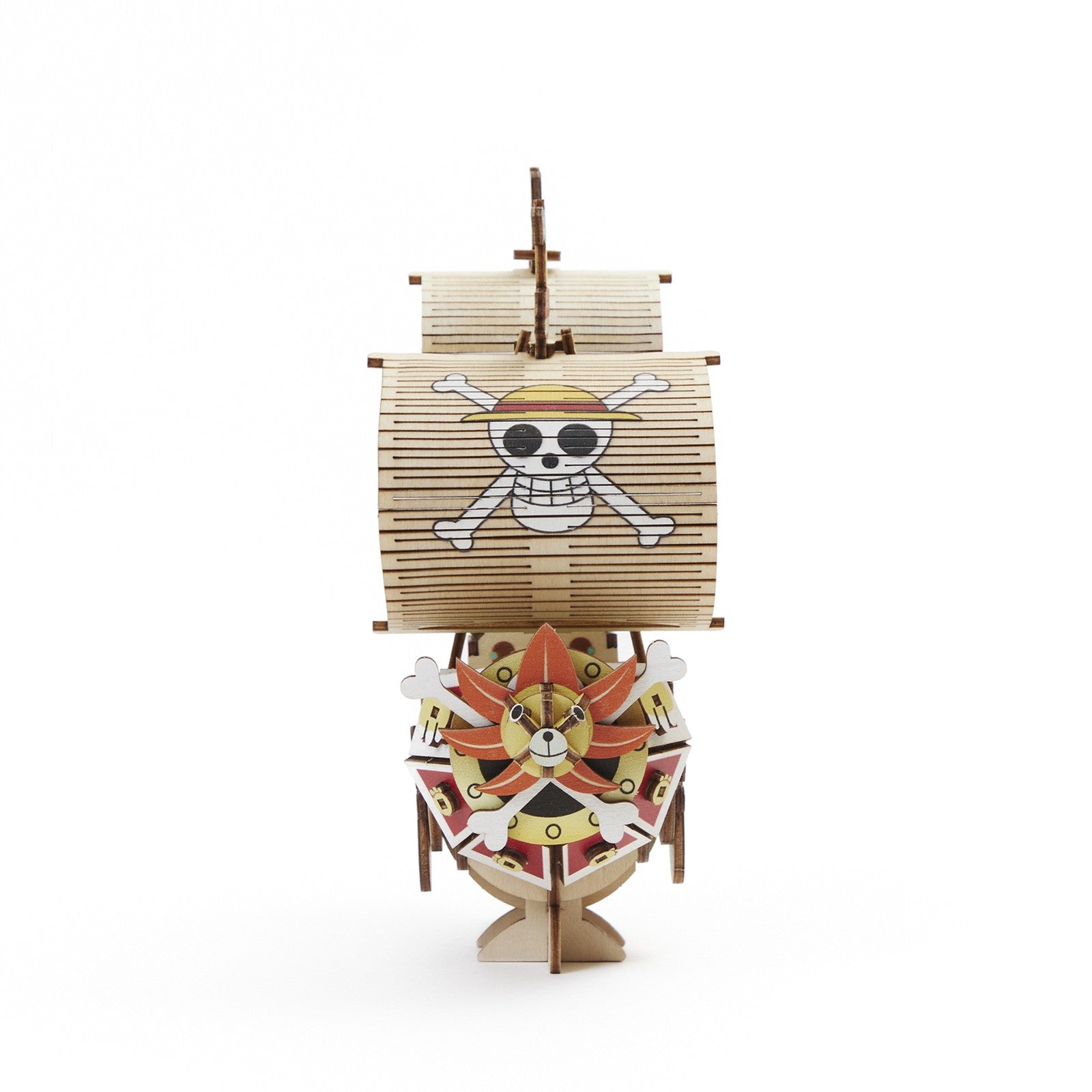 THOUSAND SUNNY SET MONTAJE 14,5 CM ONE PIECE WA-GU-MI WOODEN ART