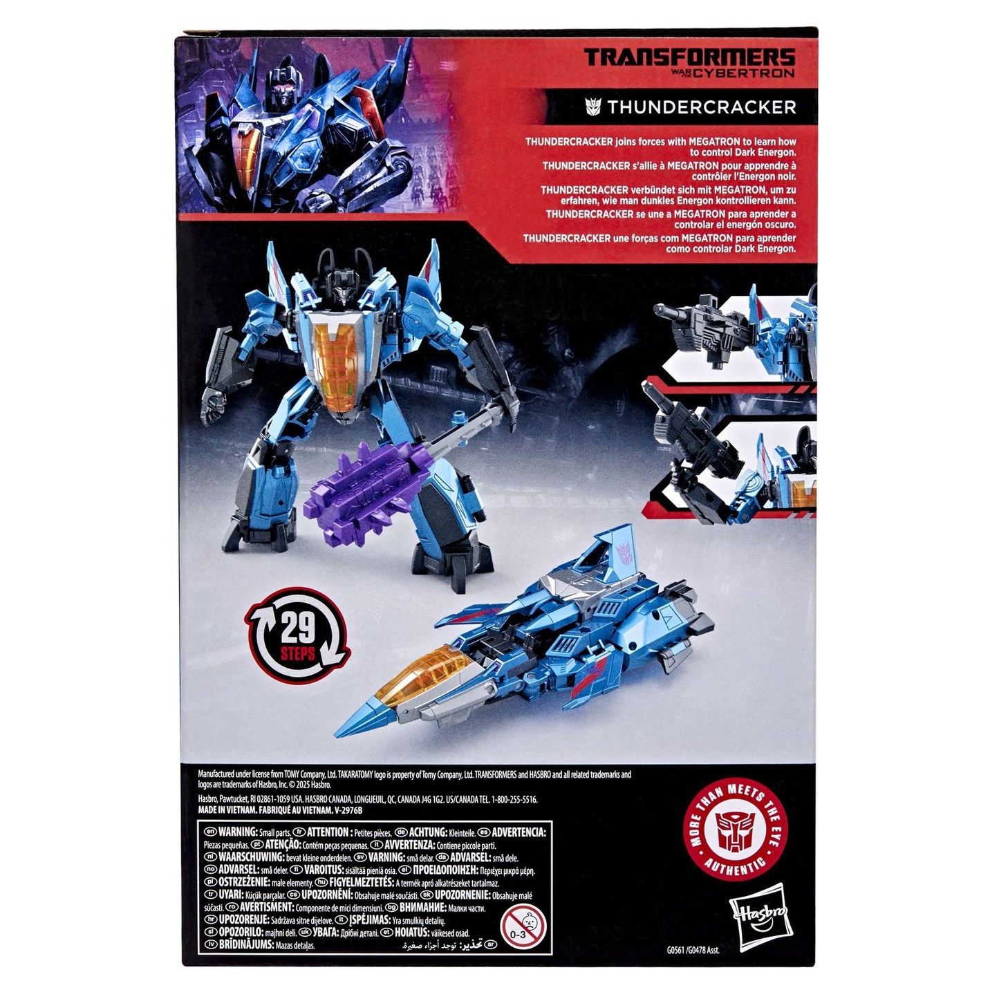 THUNDERCRACKER VOYAGER CLASS FIGURA 16,5 CM TRANSFORMERS: WAR FOR CYBERTRON STUDIO SERIES