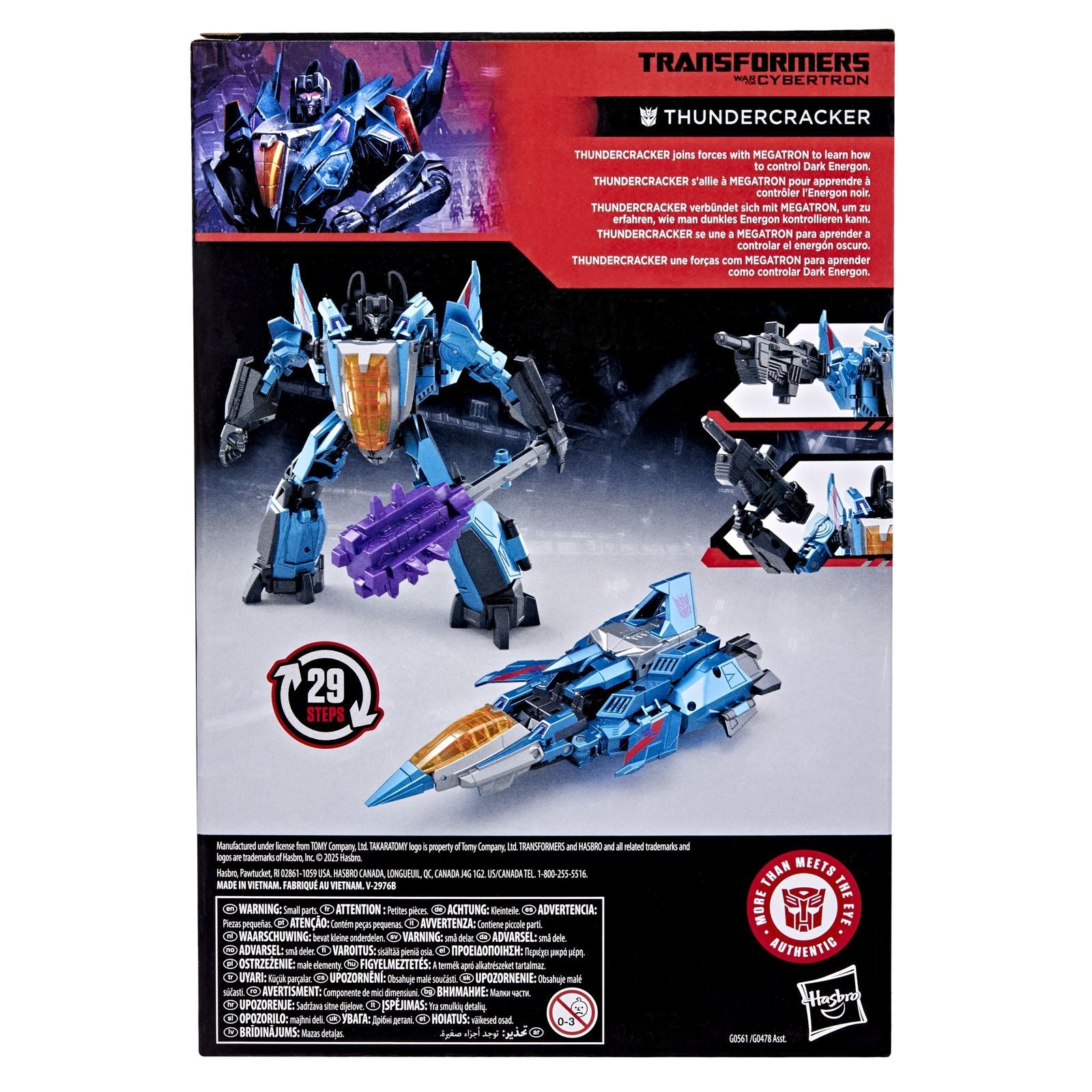 THUNDERCRACKER VOYAGER CLASS FIGURA 16,5 CM TRANSFORMERS: WAR FOR CYBERTRON STUDIO SERIES