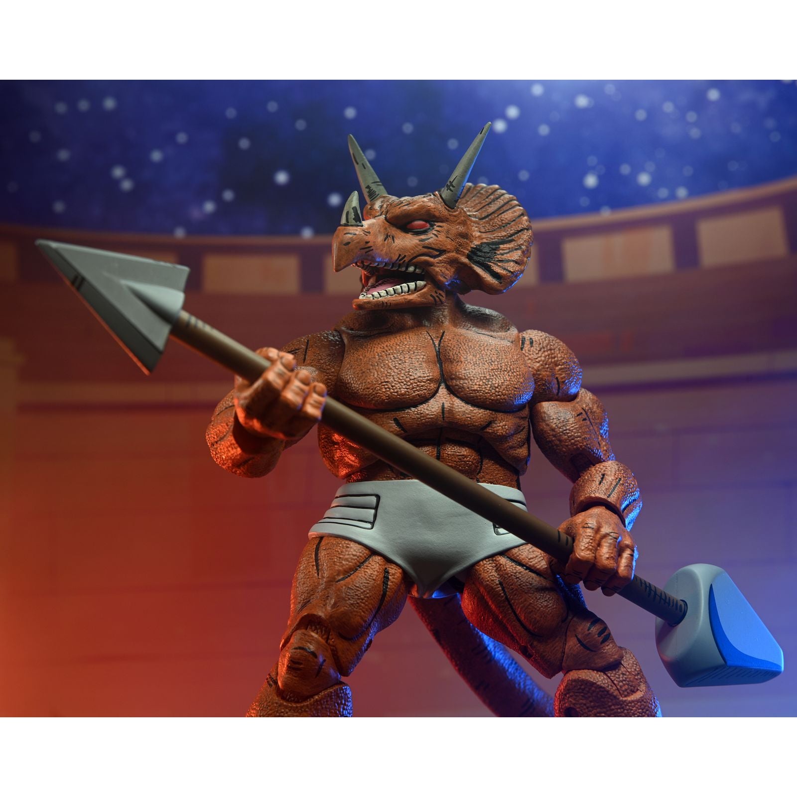 TRICERATON GLADIATOR SCALE ACTION FIG. 18 CM TEENAGE MUTANT NINJA TURTLES MIRAGE COMICS