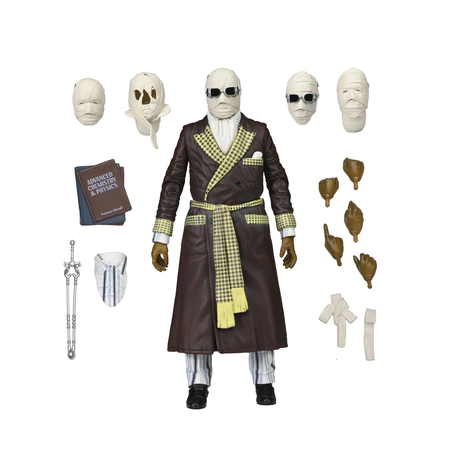 ULTIMATE INVISIBLE MAN KEMP HOUSE COLOR VER. SCALE ACTION FIG. 18 CM THE INVISIBLE MAN UNIVERSAL MONSTERS