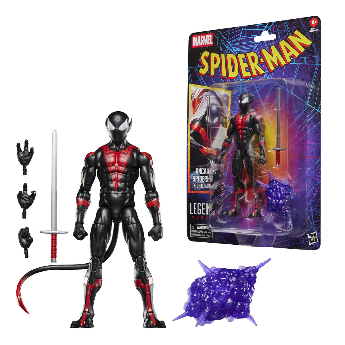 UNCANNY SPIDER-MAN (NIGHTCRAWLER) FIGURA 15 CM SPIDER-MAN MARVEL LEGENDS SERIES