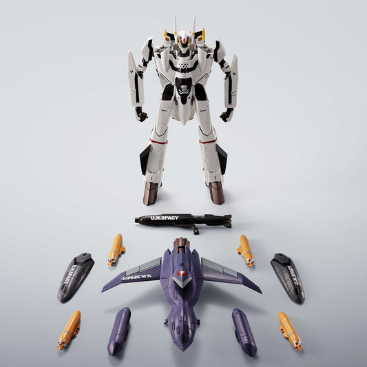 VF-0S PHOENIX (ROY FOCKER USE) + QF-2200D-B GHOST FIGURA 14 CM MACROSS ZERO HI-METAL R