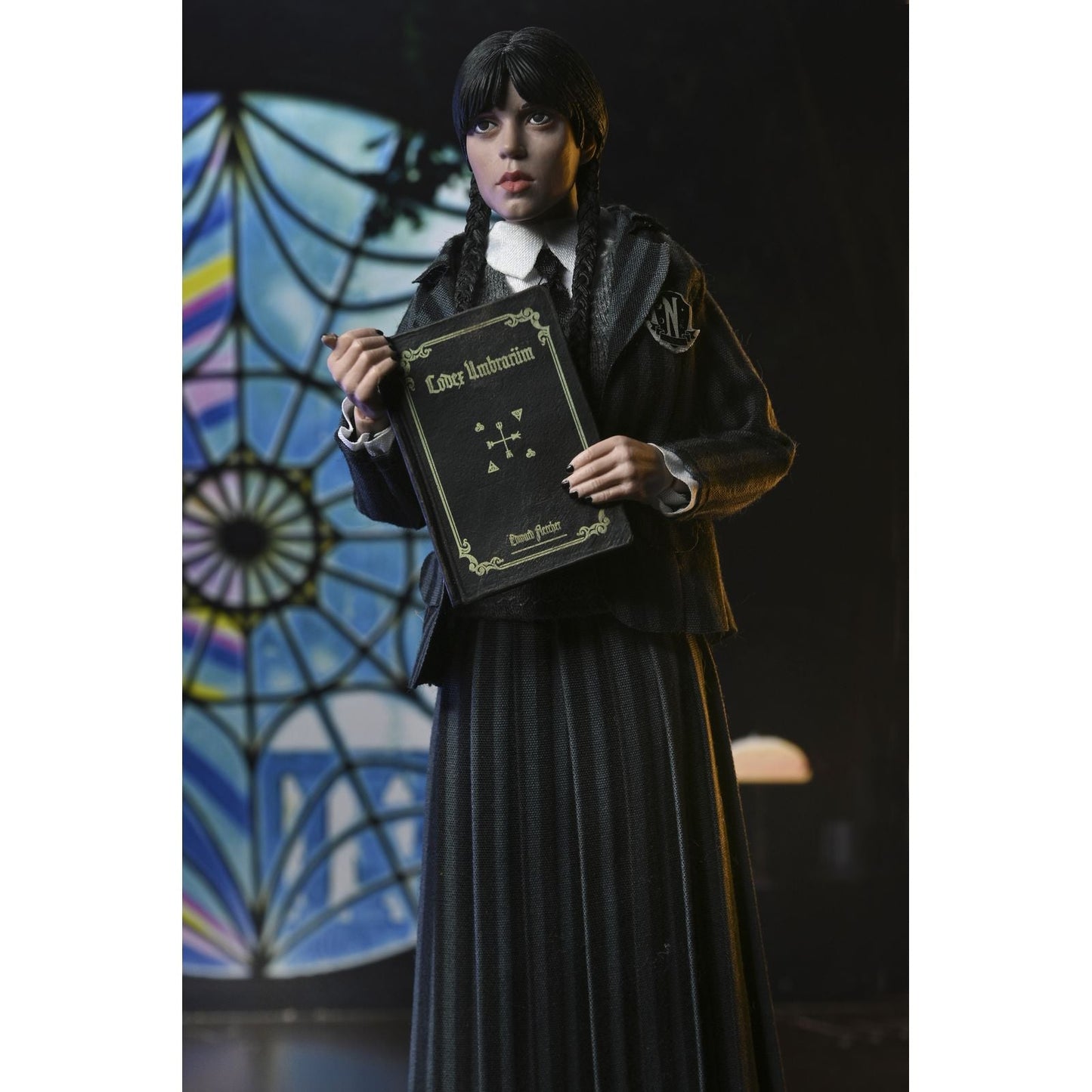 WEDNESDAY ADDAMS & ENID SINCLAIR NEVERMORE UNIFORM VERSION PACK 2 CLOTHED ACTION FIGURAS 20 CM WEDNESDAY