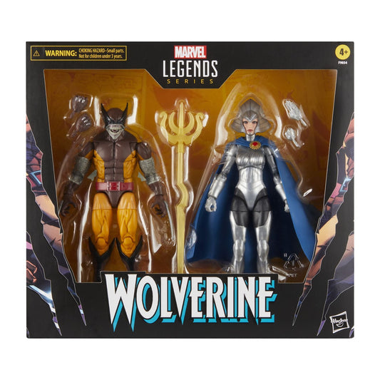 WOLVERINE BROOD VER. & LILANDRA NERAMANI PACK 2 FIG. 15 CM  X-MEN MARVEL LEGENDS SERIES