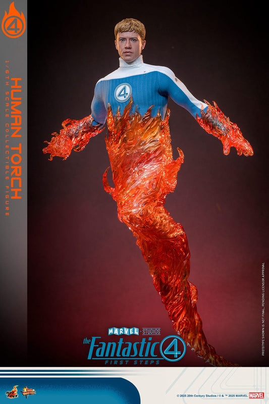 HOT TOYS - MARVEL - Figura Movie Masterpiece 1/6 Human Torch 30 cm