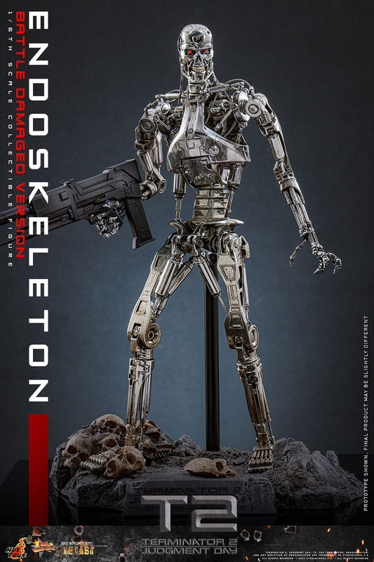 HOT TOYS - TERMINATOR - Figura Movie Masterpiece Die-cast 1/6 Endoesqueleto 31 cm