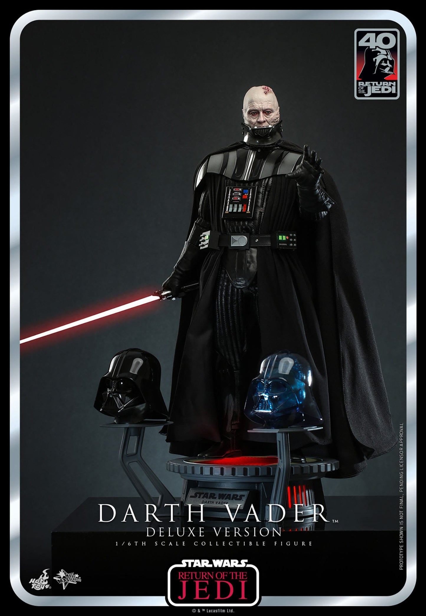 Hot Toys Star Wars: Episode VI 40th Anniversary Figura 1/6 Darth Vader Deluxe Version 35 cm