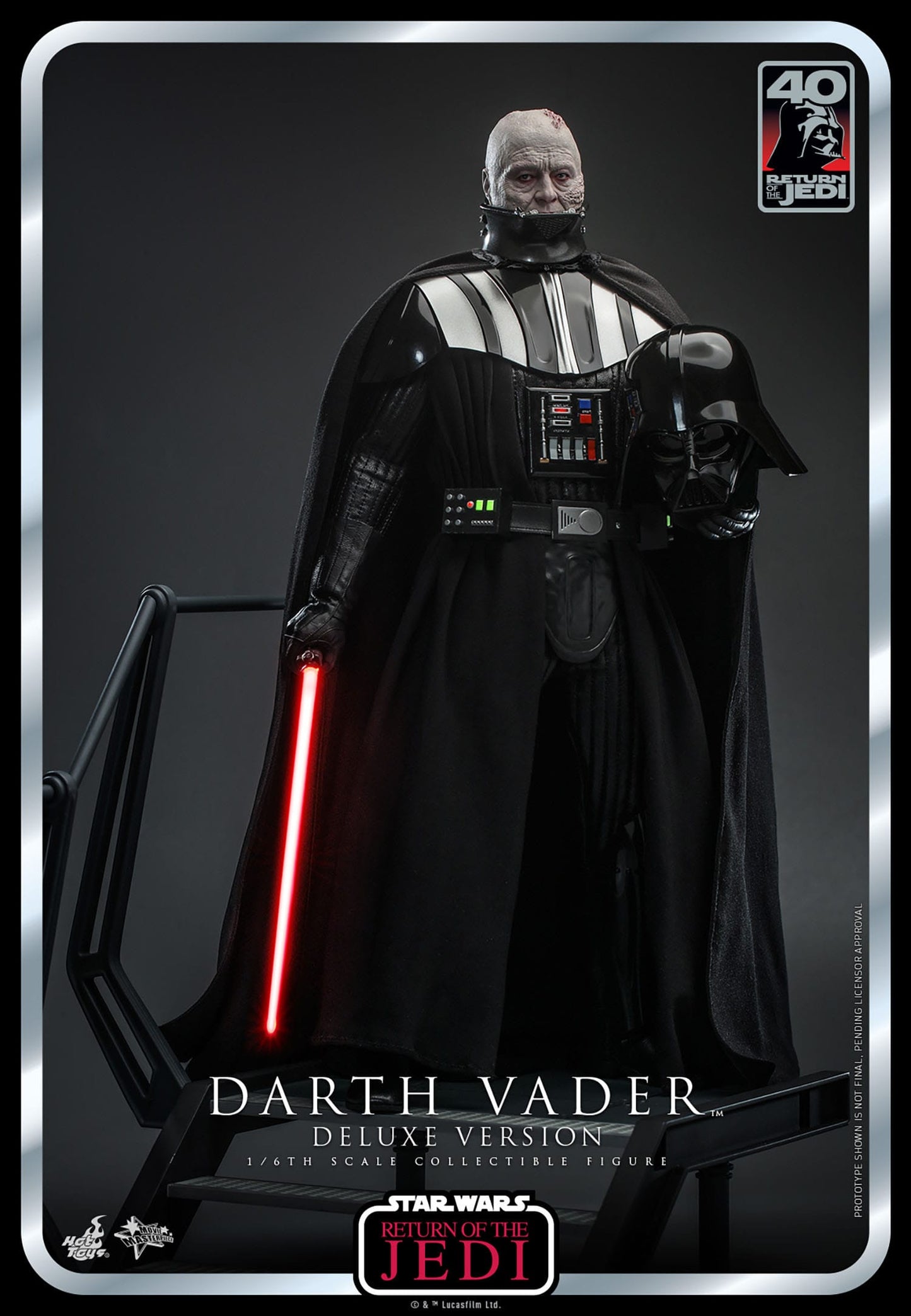 Hot Toys Star Wars: Episode VI 40th Anniversary Figura 1/6 Darth Vader Deluxe Version 35 cm