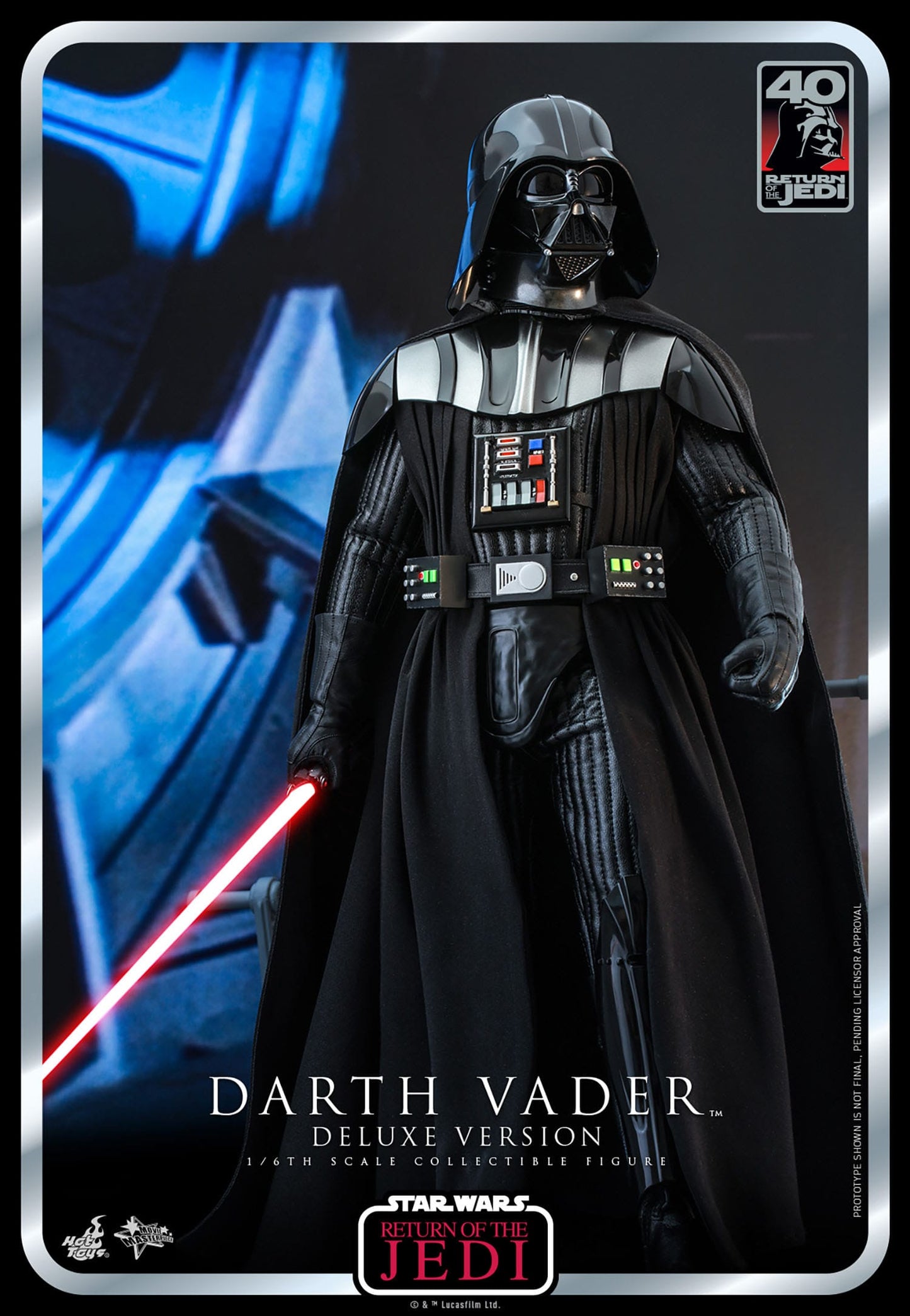 Hot Toys Star Wars: Episode VI 40th Anniversary Figura 1/6 Darth Vader Deluxe Version 35 cm