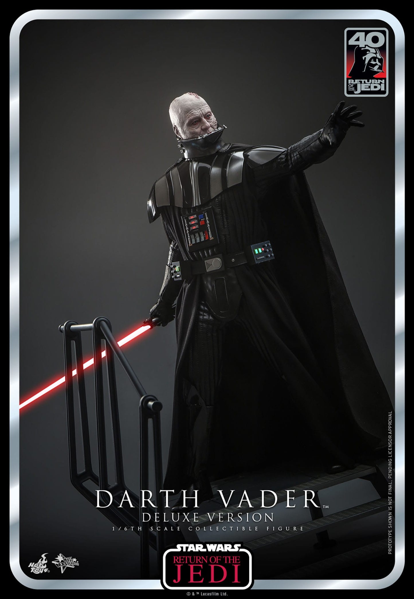 Hot Toys Star Wars: Episode VI 40th Anniversary Figura 1/6 Darth Vader Deluxe Version 35 cm