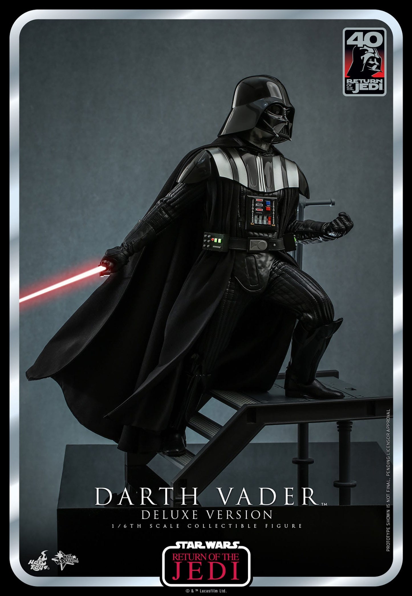 Hot Toys Star Wars: Episode VI 40th Anniversary Figura 1/6 Darth Vader Deluxe Version 35 cm