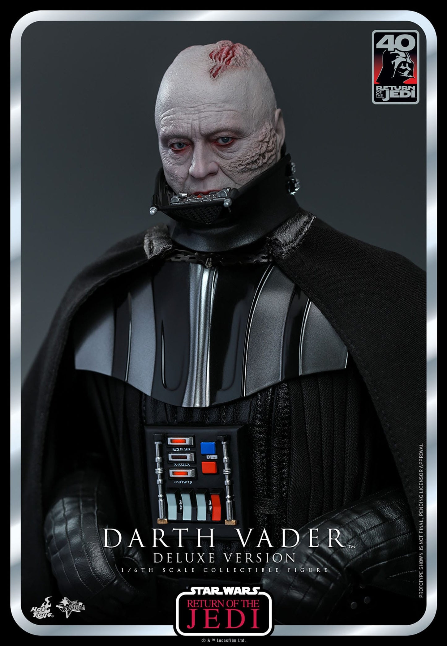 Hot Toys Star Wars: Episode VI 40th Anniversary Figura 1/6 Darth Vader Deluxe Version 35 cm