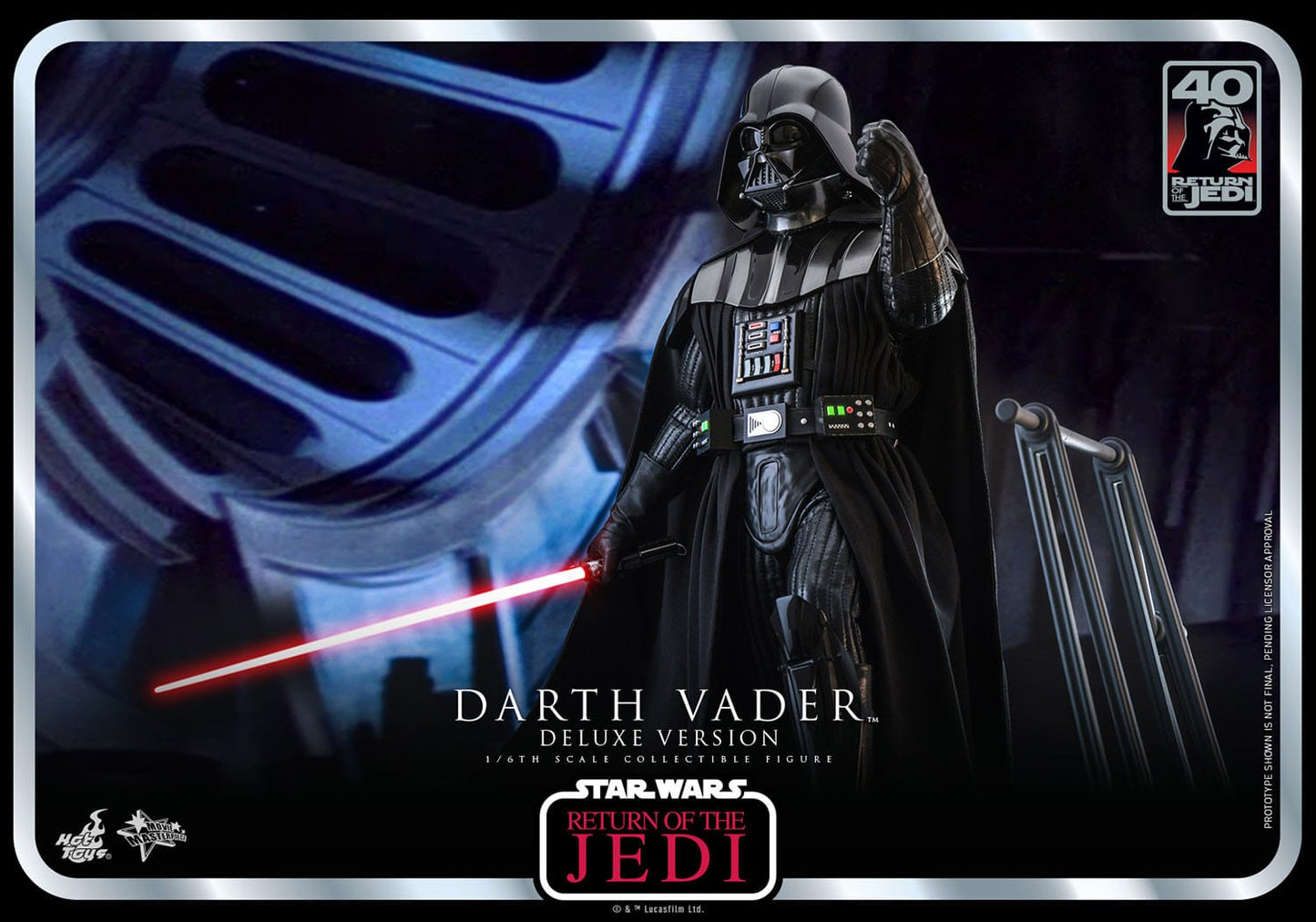 Hot Toys Star Wars: Episode VI 40th Anniversary Figura 1/6 Darth Vader Deluxe Version 35 cm