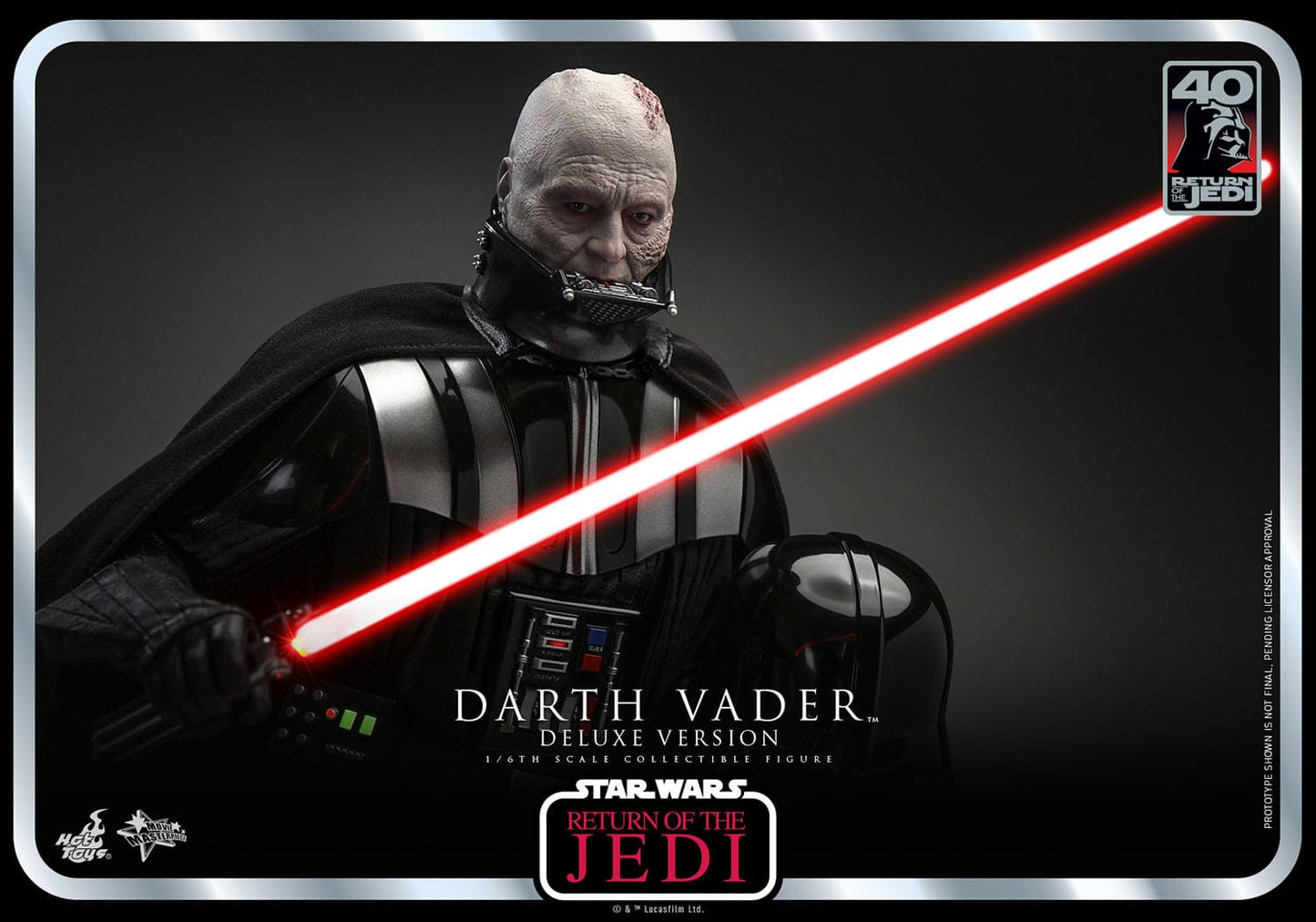 Hot Toys Star Wars: Episode VI 40th Anniversary Figura 1/6 Darth Vader Deluxe Version 35 cm