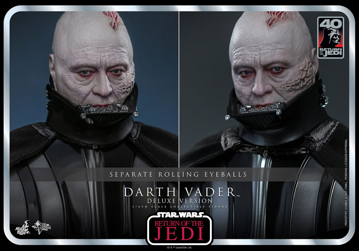 Hot Toys Star Wars: Episode VI 40th Anniversary Figura 1/6 Darth Vader Deluxe Version 35 cm