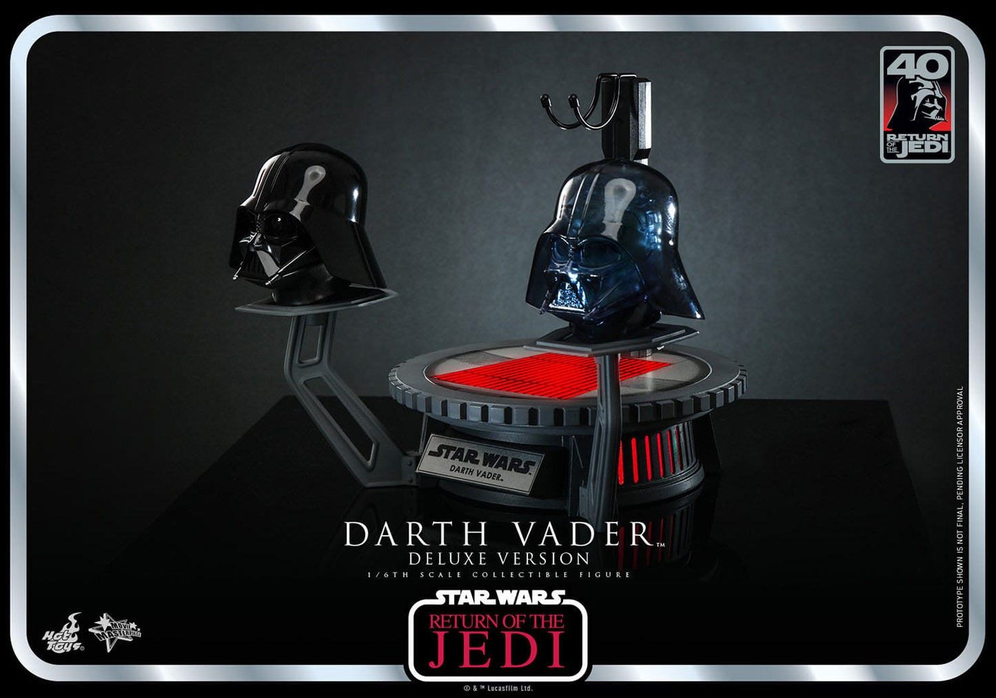 Hot Toys Star Wars: Episode VI 40th Anniversary Figura 1/6 Darth Vader Deluxe Version 35 cm
