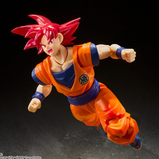 SH FIGUARTS DRAGON BALL SUPER GOKU GOD - SAIYAN GOD OF VIRTUE - Z POP Toys