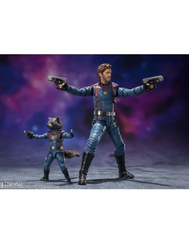 Figura tamashii nations sh figuarts guardianes de la galaxia volumen 3 star lord & rocket raccoon 2