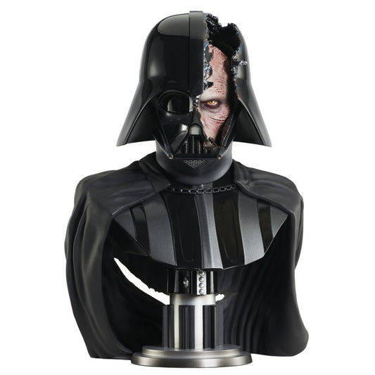 DARTH VADER DAMAGED HELMET BUST 28 CM STAR WARS LEGENDS IN 3D: OBI WAN KENOBI 1/2 SCALE - Z POP Toys