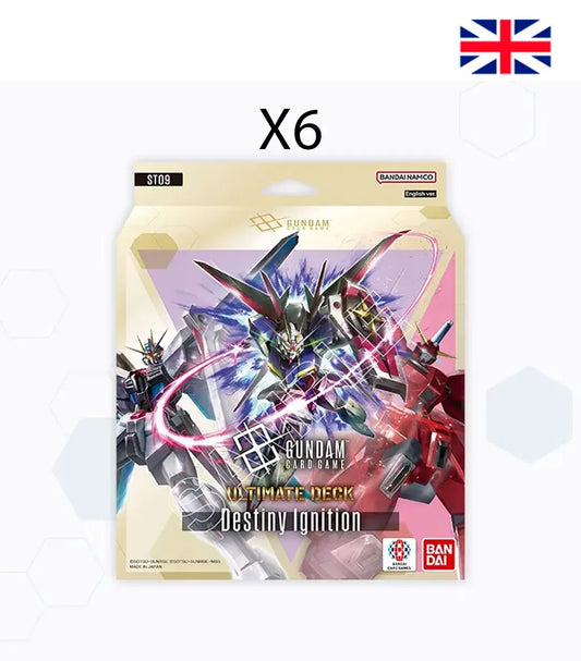 Starter Deck Display Destiny Ignition (6 Mazos) Inglés ST-09 - Gundam Card Game