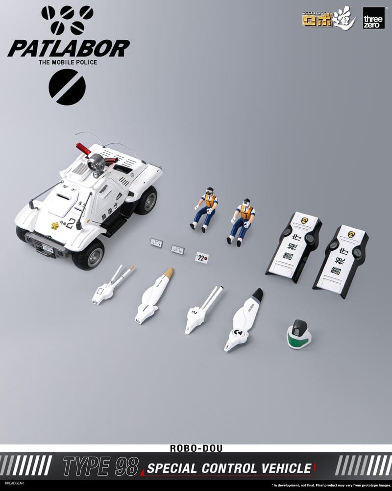 Mobile Police Patlabor ROBO-DOU Tipo 98 Vehículo de control especial 10 cm