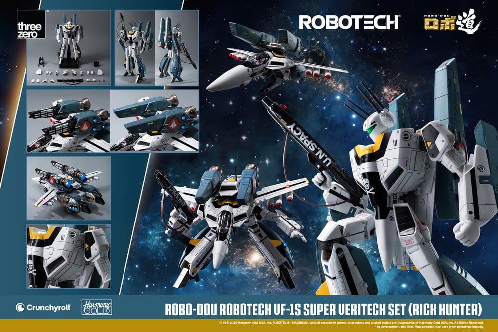 Robotech Robo-Dou Figura VF-1S Super Veritech Set (Rick Hunter) 20 cm