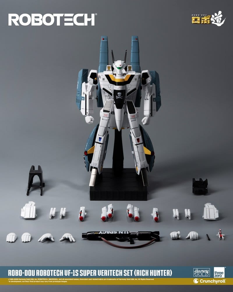 Robotech Robo-Dou Figura VF-1S Super Veritech Set (Rick Hunter) 20 cm