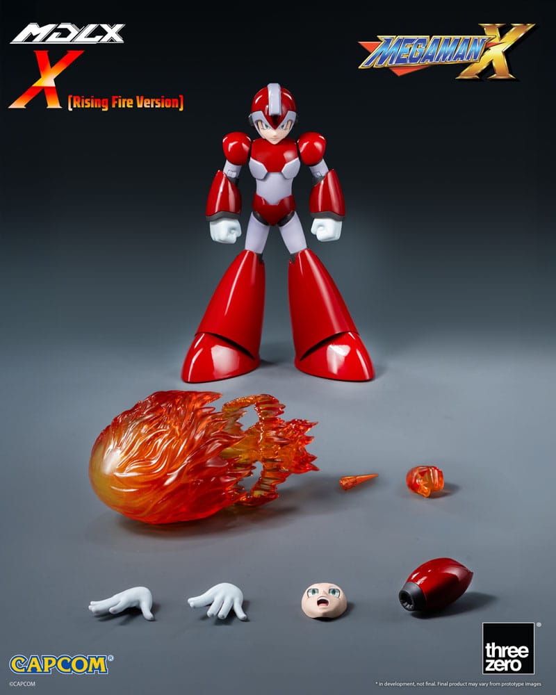 Mega Man Figura MDLX Rockman X / Mega Man X (Rising Fire Version) 12 cm - Z POP Toys